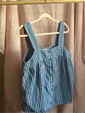 Old Navy Blue Striped Tank Top